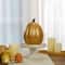 Northlight; Orange & Gold Diamond Patterned Halloween Pumpkin Tabletop Decoration; Category:Decor Pumpkins; Image:3